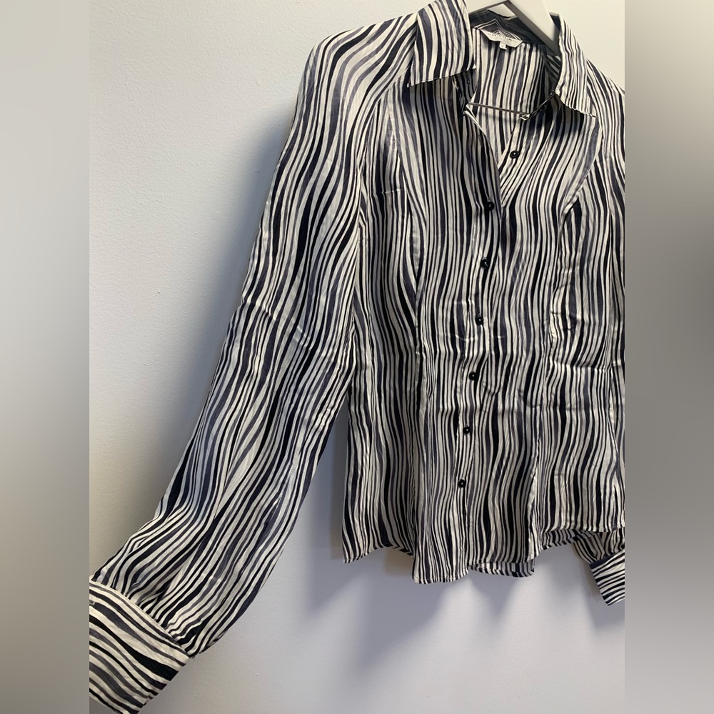 Audrey Talbott Carmel Zebra Blouse